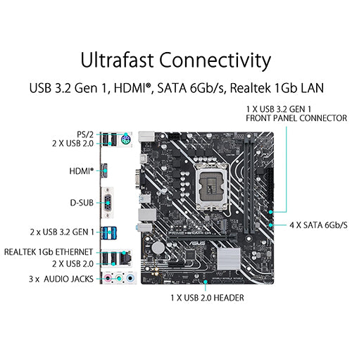 ASUS MB PRIME H610M-K D4