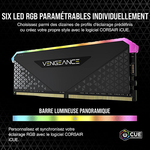 CORSAIR DDR4 3600MHZ 16GB (2X8GB) VENGEANCE RGB RS C18 MEMORY K