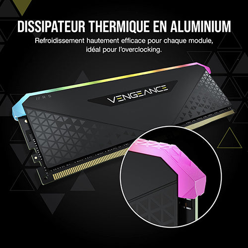 CORSAIR DDR4 3600MHZ 16GB (2X8GB) VENGEANCE RGB RS C18 MEMORY K
