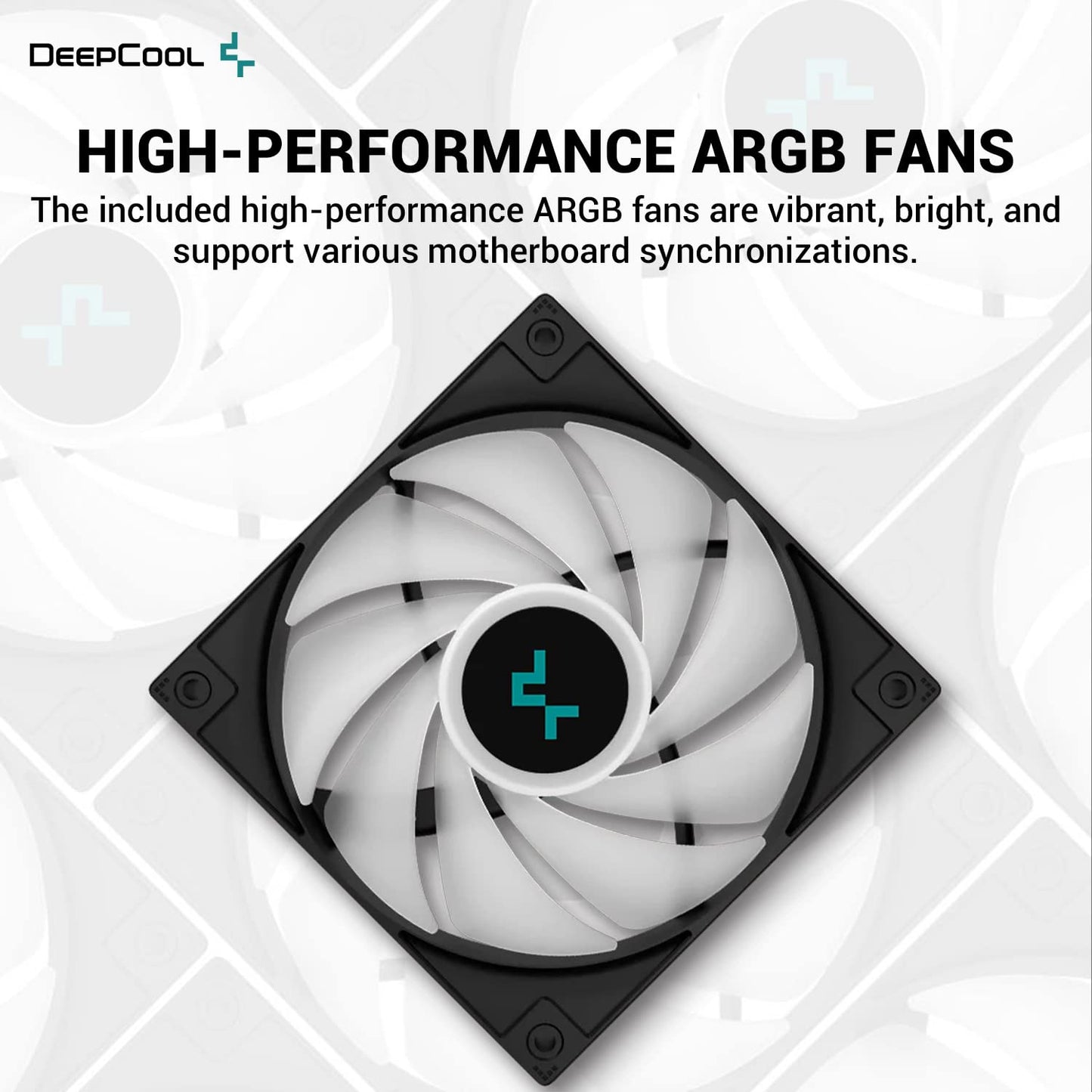 deepcool aio liquid cooler le520 argb - black