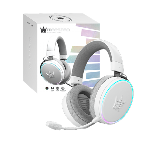GALAX HOF Maestro H1 Gloss White Gaming Headset USB 7.1 Channel