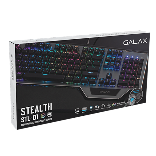 GALAX STEALTH-01 Gaming Keyboard (Blue switch, 104 US layout)