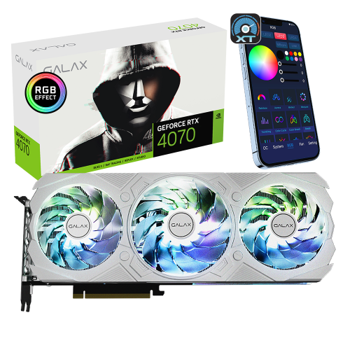 Galax D46O Black GF RTX4070 EX Gamer- white