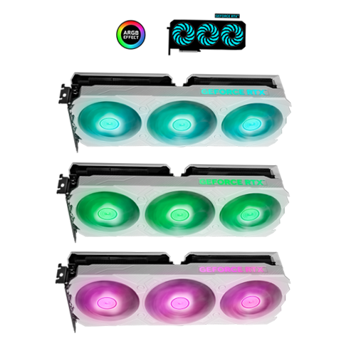 Galax D46O Black GF RTX4070 EX Gamer- white