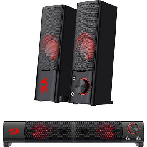 Redragon GS550 Orpheus PC Gaming Speakers, 2.0 Channel Stereo Desktop Computer Sound Bar